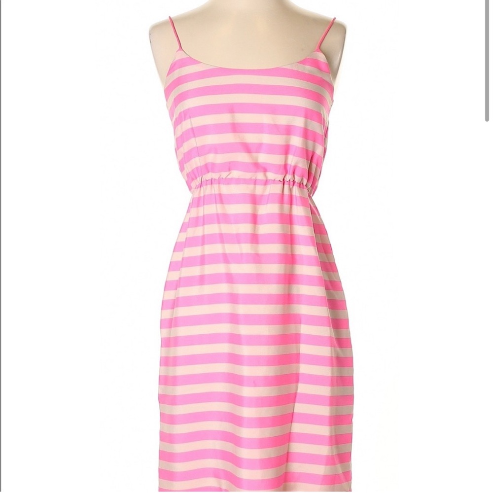 J. Crew Spaghetti Strap Striped Dress